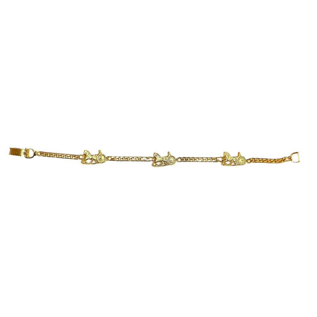 Celine vintage chain bracelet signature - 1990s