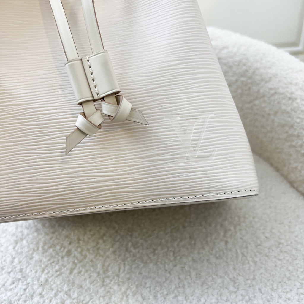 LV Neonoe BB Bucket Bag in Ivory Epi Leather SHW