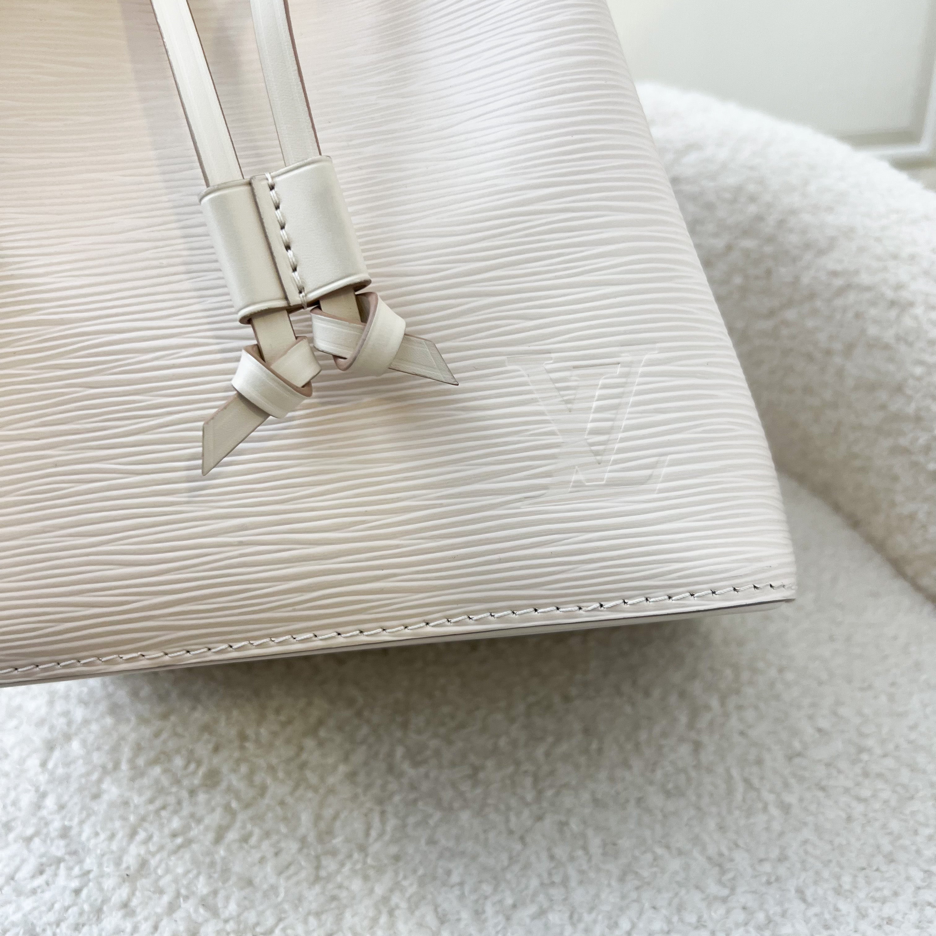 LV Neonoe BB Bucket Bag in Ivory Epi Leather SHW