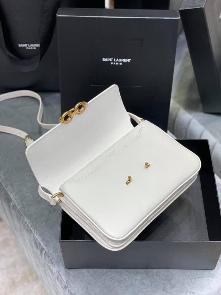 YSL Le Maillon Satchel Leather Bag