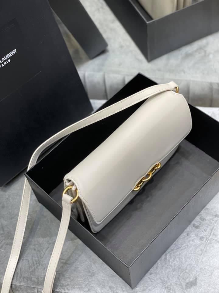 YSL Le Maillon Satchel Smooth Leather Bag