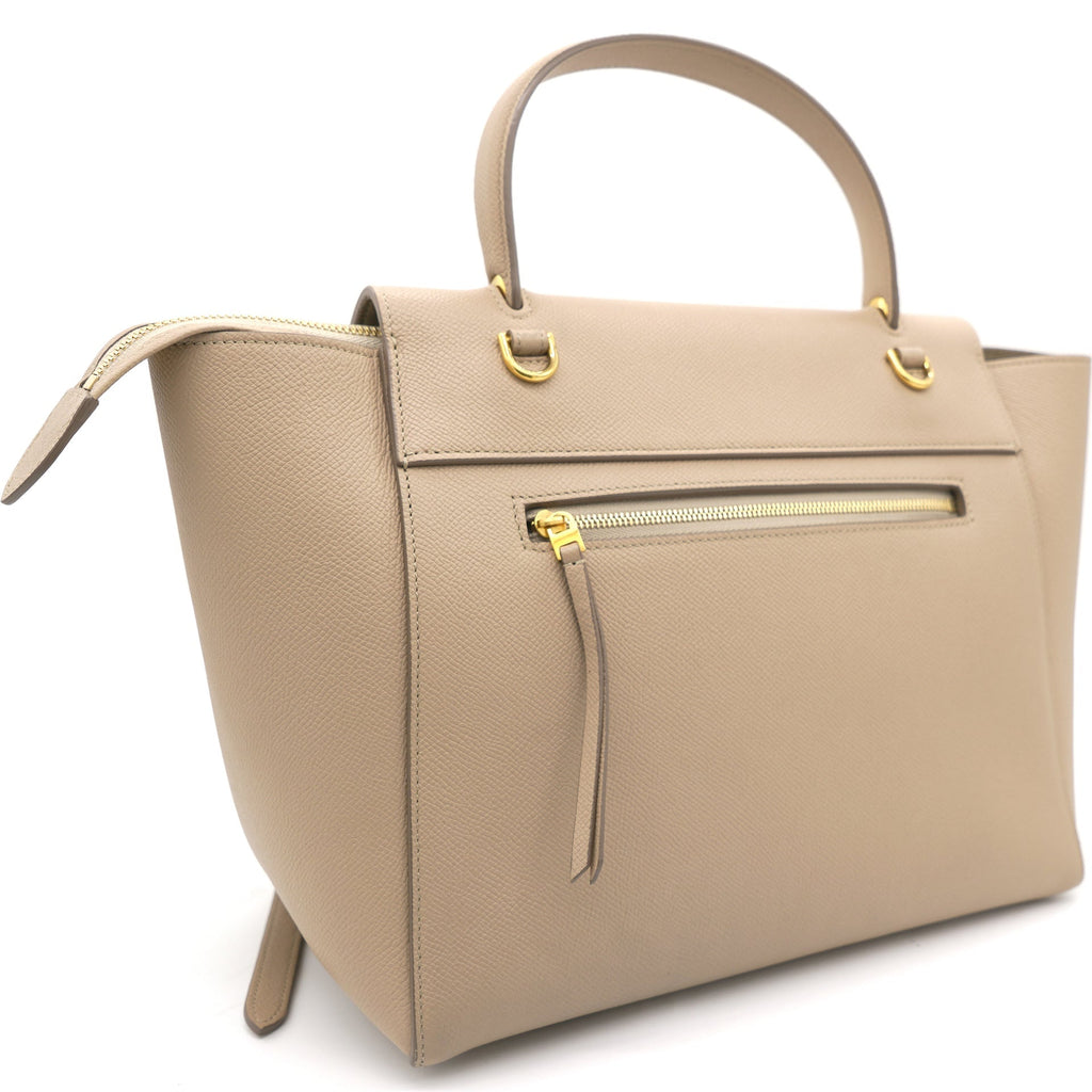 Celine Mini Belt in Grained Calfskin Light Taupe
