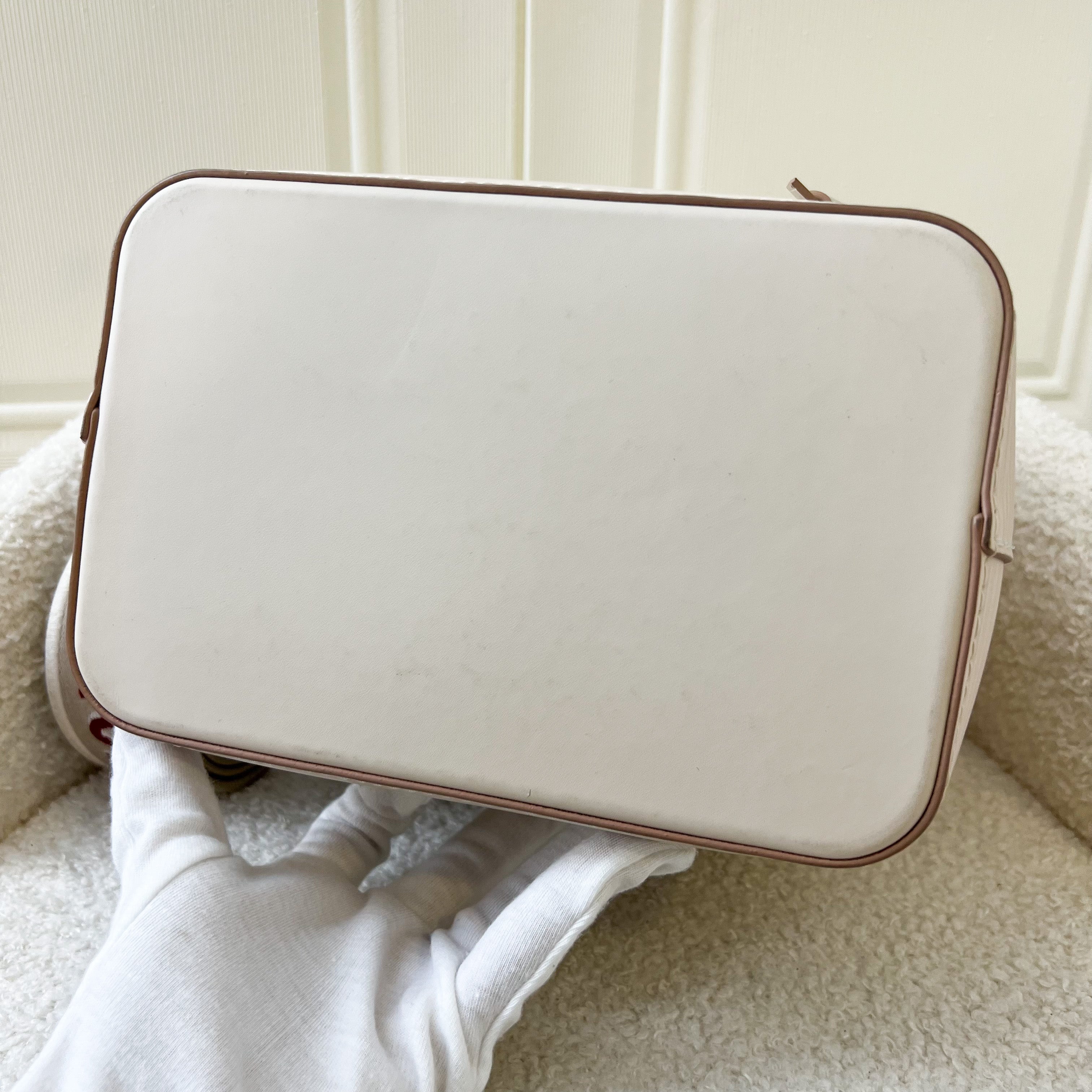 LV Neonoe BB Bucket Bag in Ivory Epi Leather SHW
