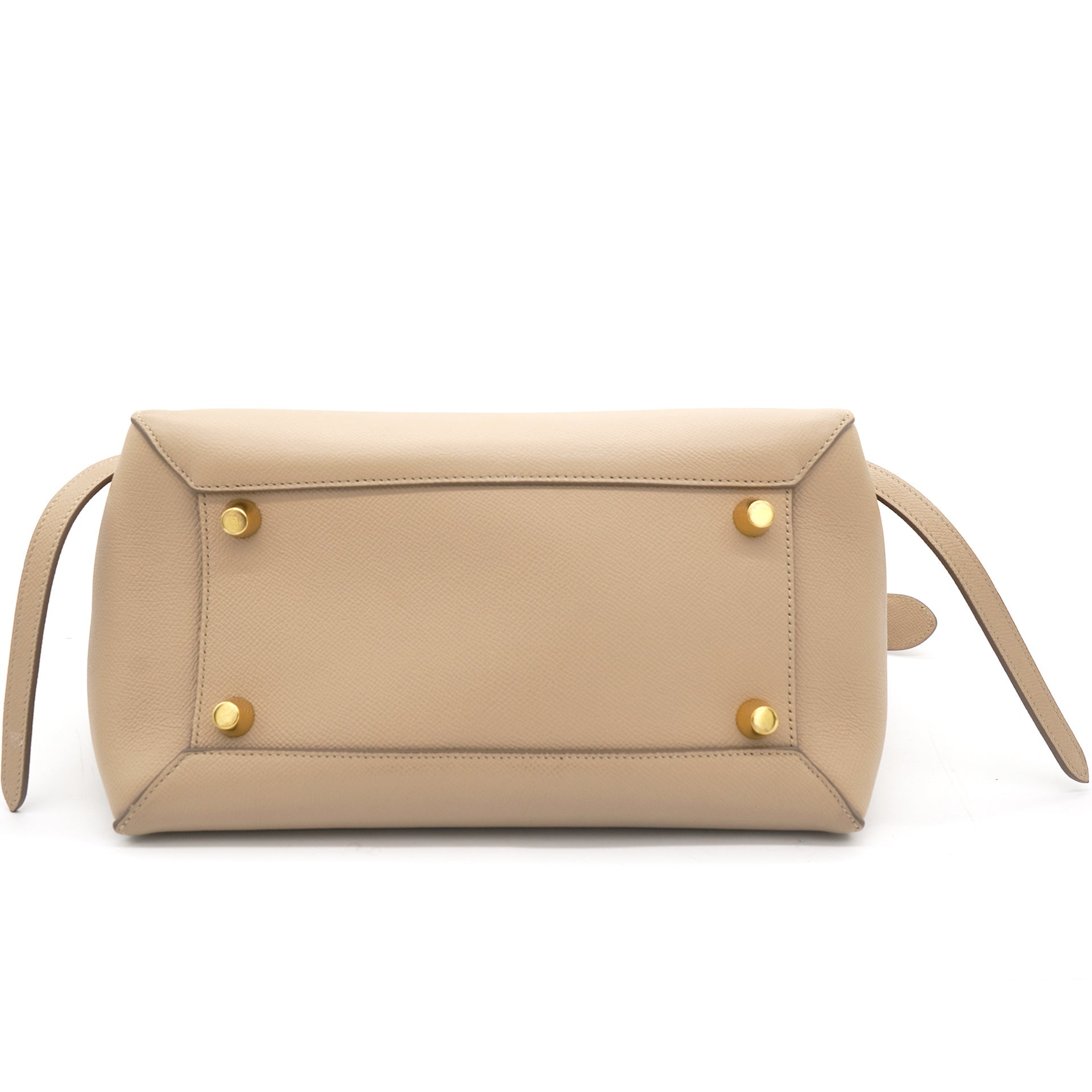 Celine Mini Belt in Grained Calfskin Light Taupe