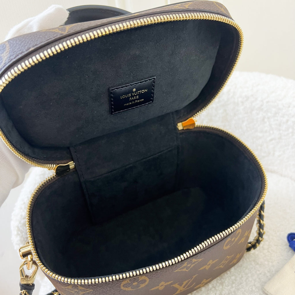 LV Vanity PM in Monogram Canvas, Black Calfskin Trim and GHW