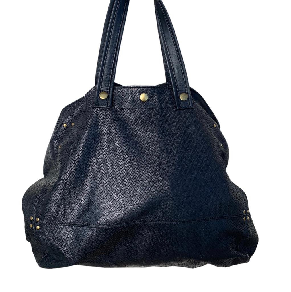 Jerome Dreyfus Black Snakeskin Billy Bag