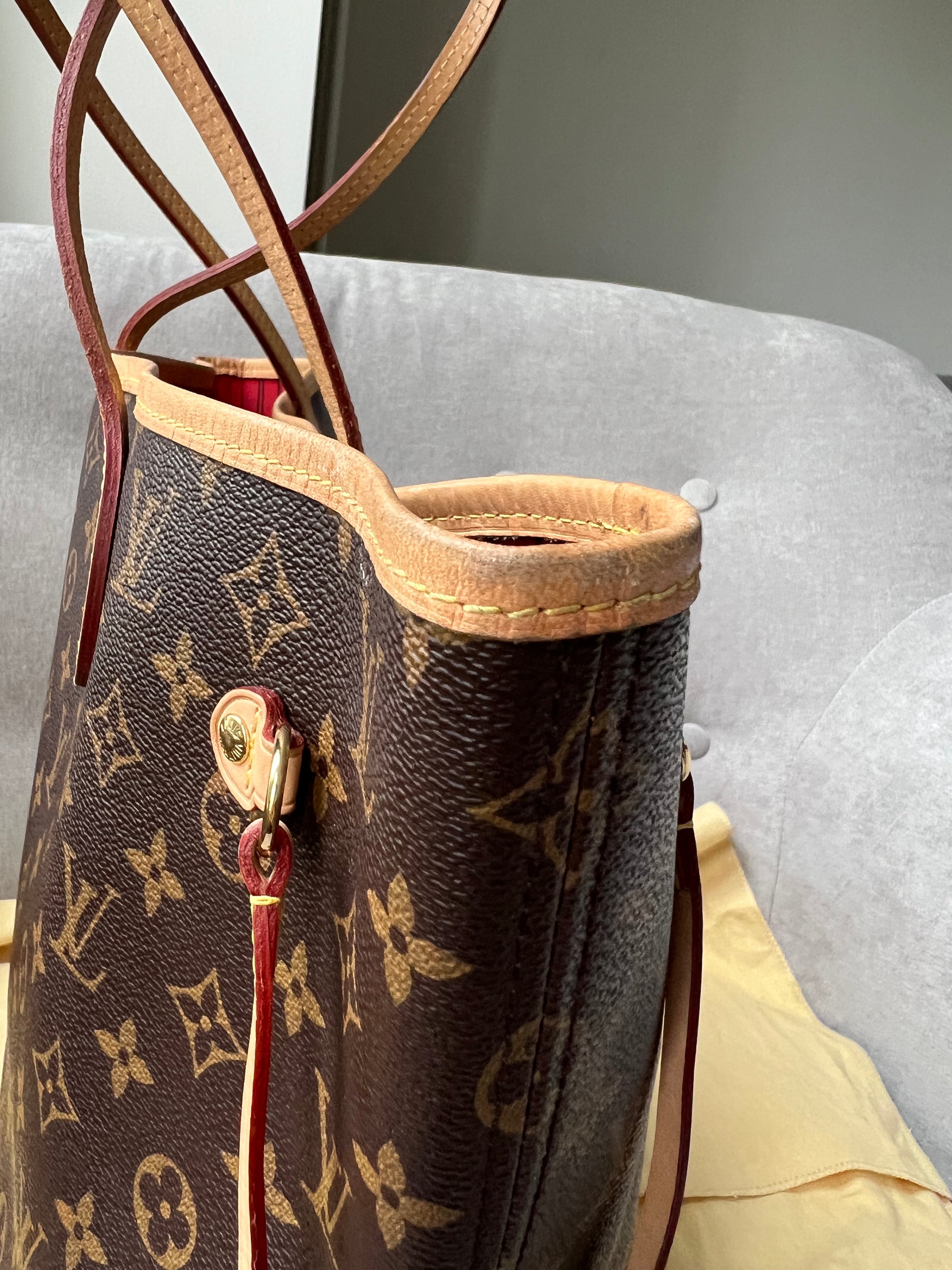 Louis Vuitton Neverfull MM Monogram Red (RRP £1,410)