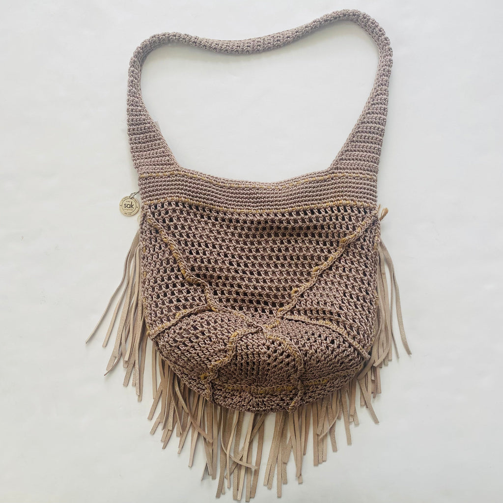 THE SAK Niagra Crochet Hobo Fog / Mauve