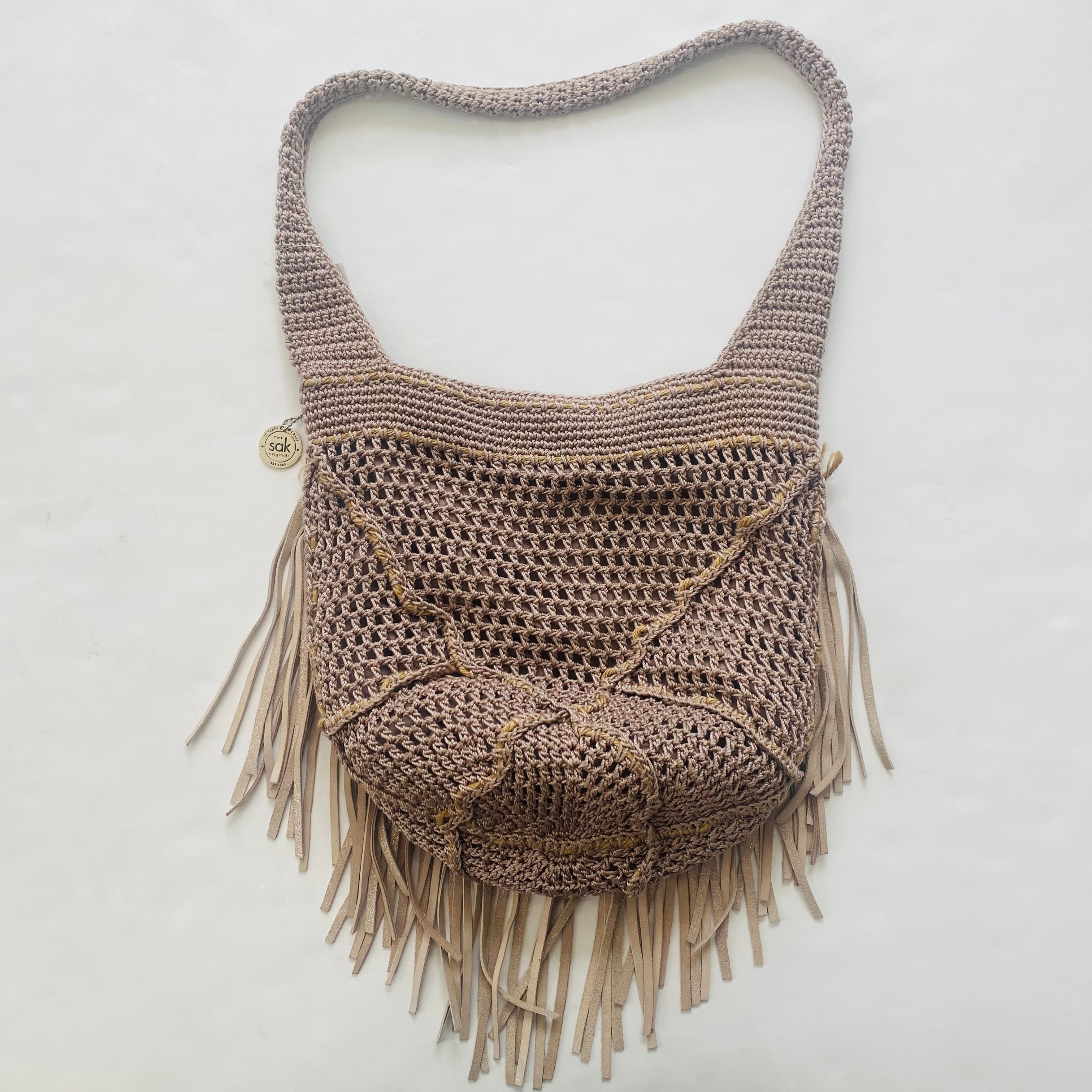 THE SAK Niagra Crochet Hobo Fog / Mauve