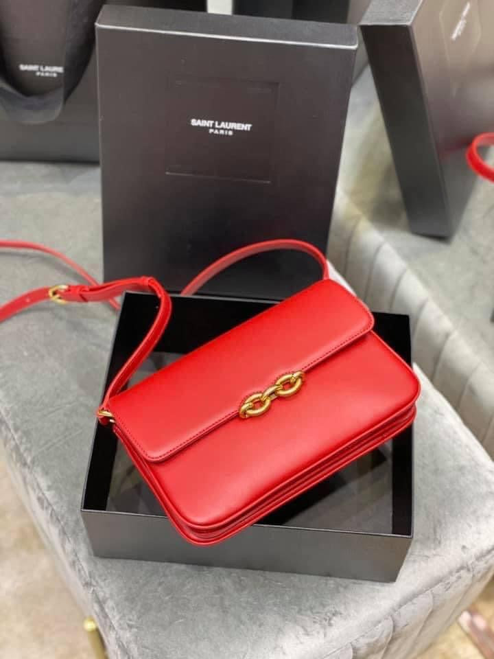 YSL Le Maillon Satchel Leather Bag