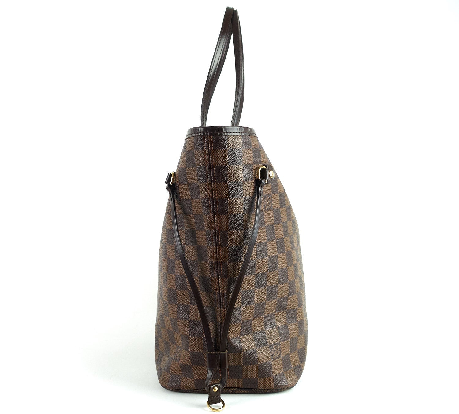 Louis Vuitto Neverfull MM Damier EbÃ¨ne Canvas Tote Bag