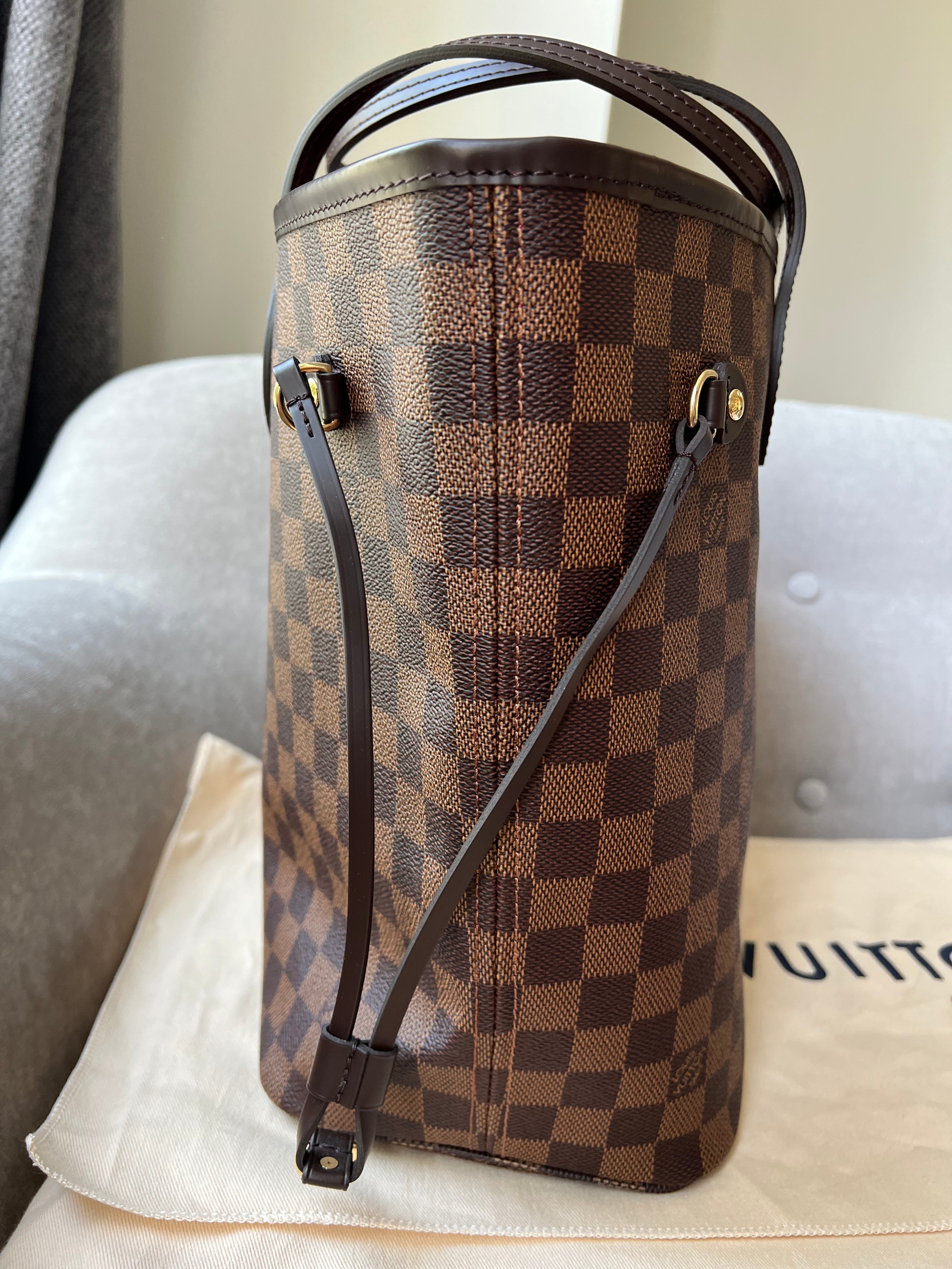 Louis Vuitton Neverfull MM Damier Ebene Cherry Interior (RRP £1,410)
