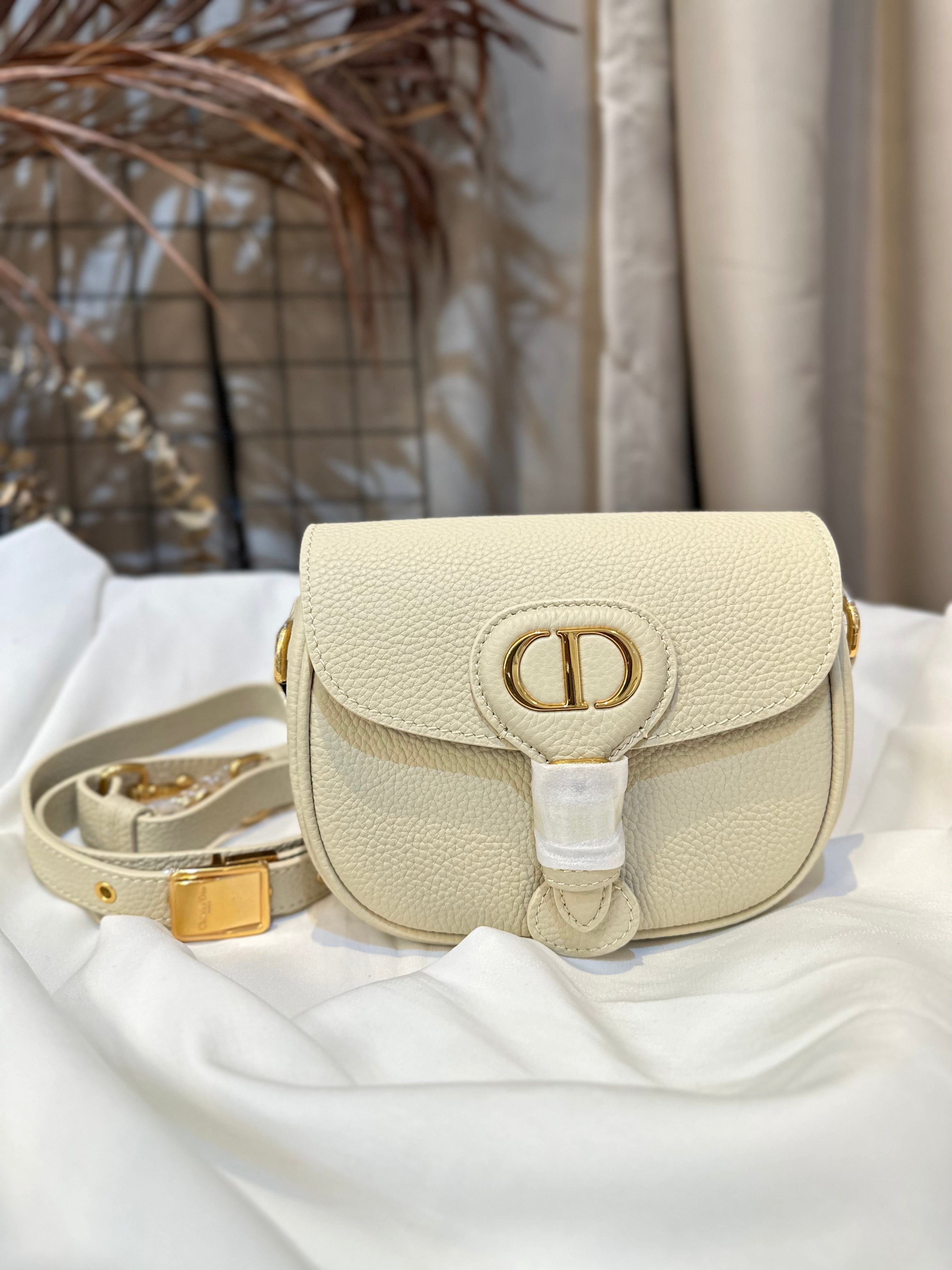 Dior Bobby Bag Beige Grained Calfskin Small