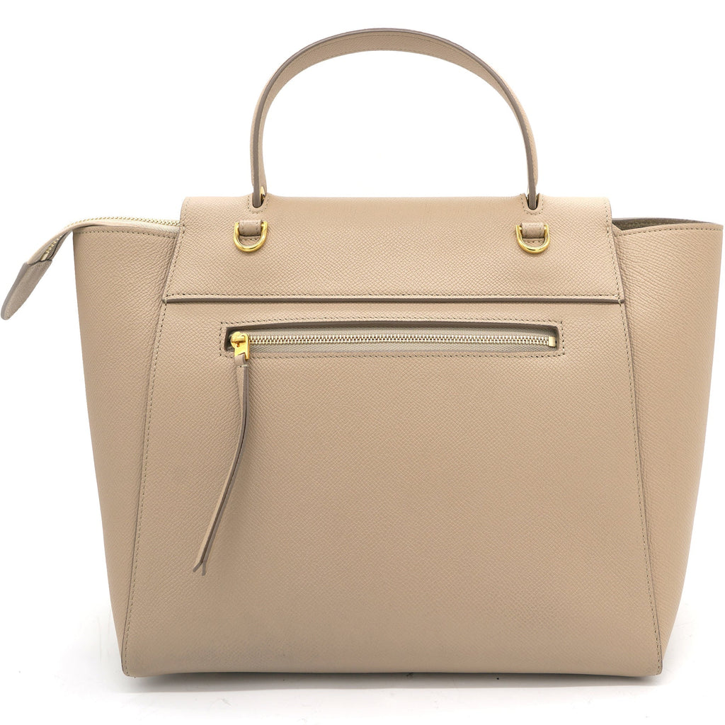 Celine Mini Belt in Grained Calfskin Light Taupe