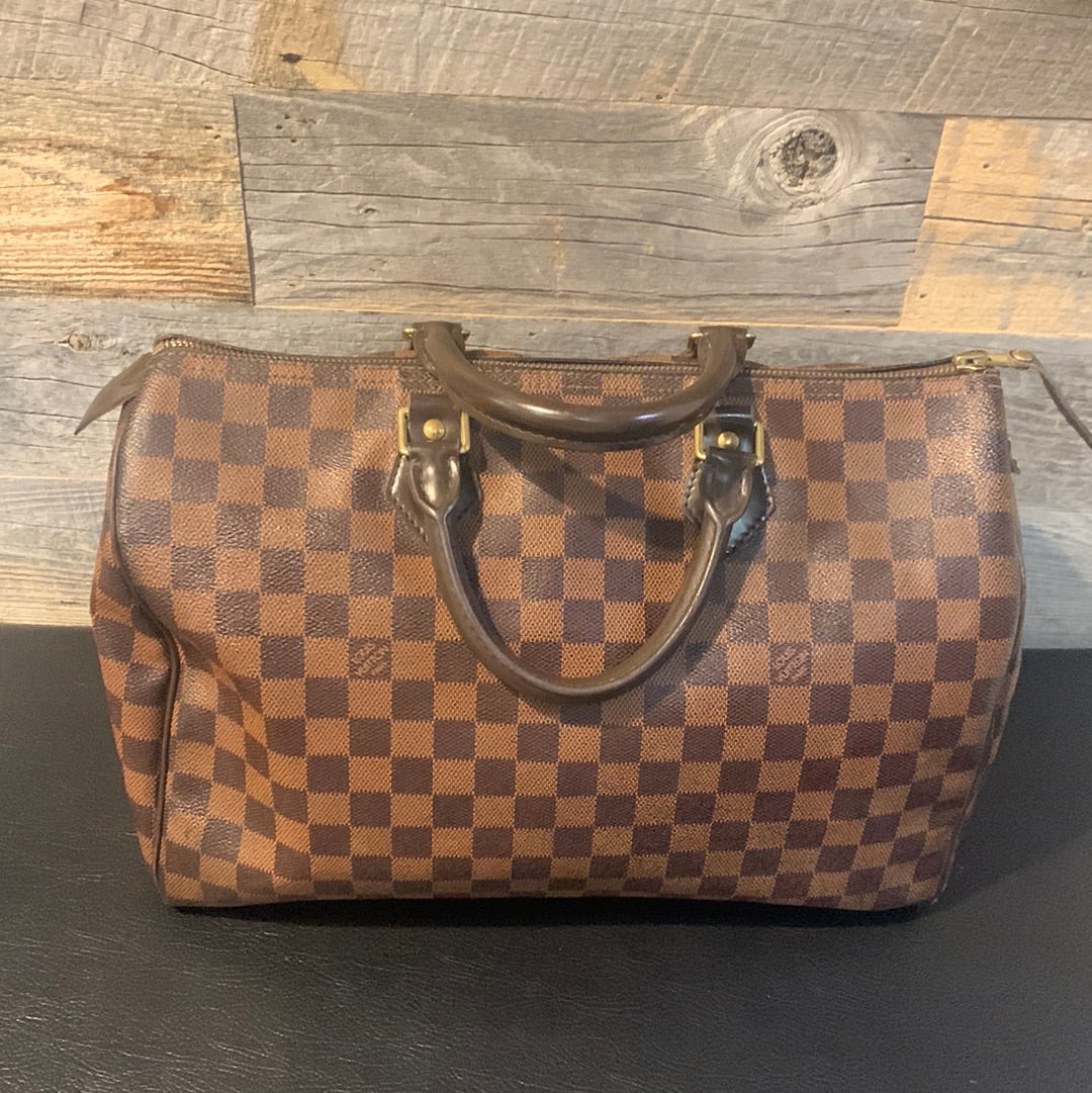 Louis Vuitton Speedy 35 Damier Ebene Bag