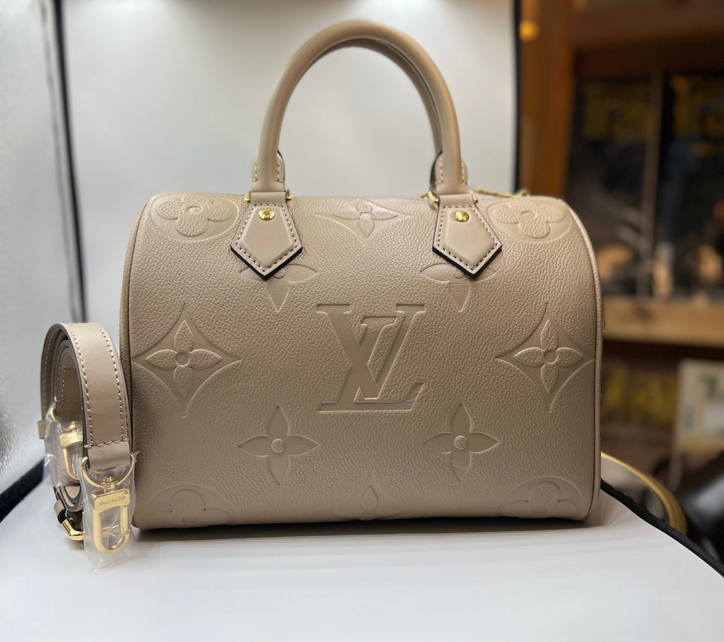 Louis Vuitton Speedy Bandouliere Bag Monogram Empreinte Giant 25