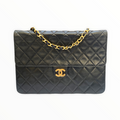 Chanel vintage quilted flap bag