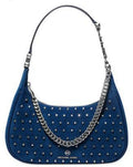 MICHAEL KORS Piper Studded Pouchette Blue River NWT