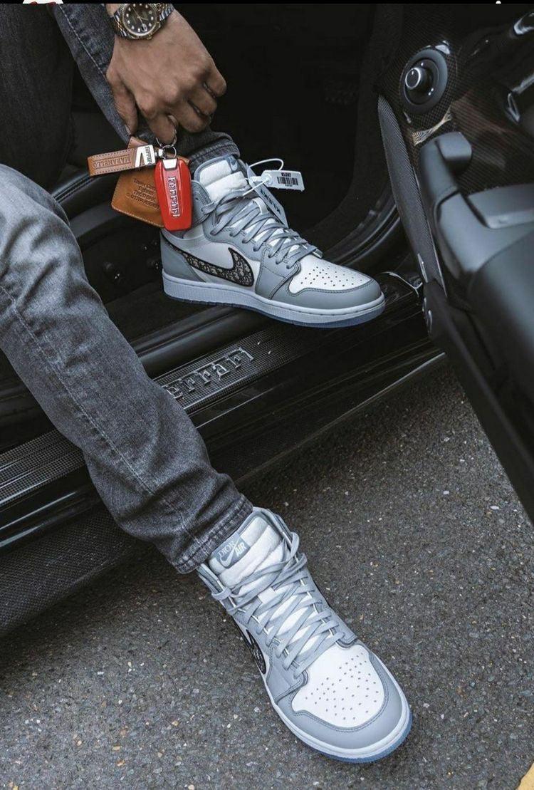 Designer GLAMIor x Air Jordan 1 High OG "Grey"AJ1 High Q