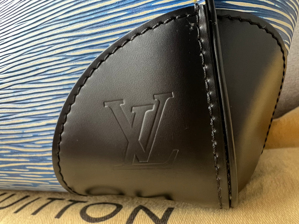 Louis Vuitton Phenix Shoulder Tote in Blue Jean Denim Blue Epi Noir