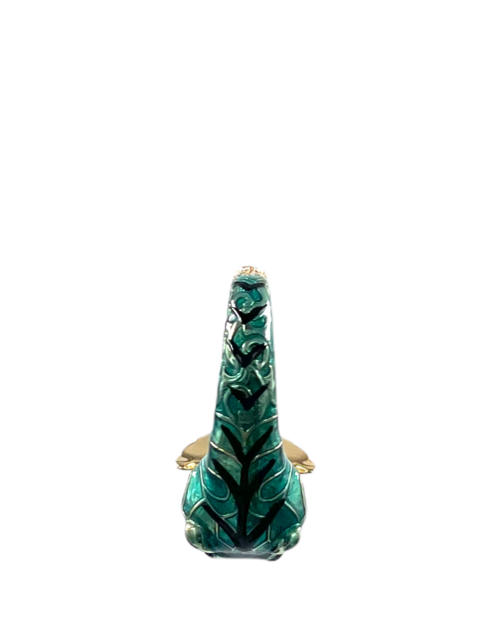 Gucci 18k Yellow Gold Diamond Enamel Le Marché des Merveilles Tiger Ring