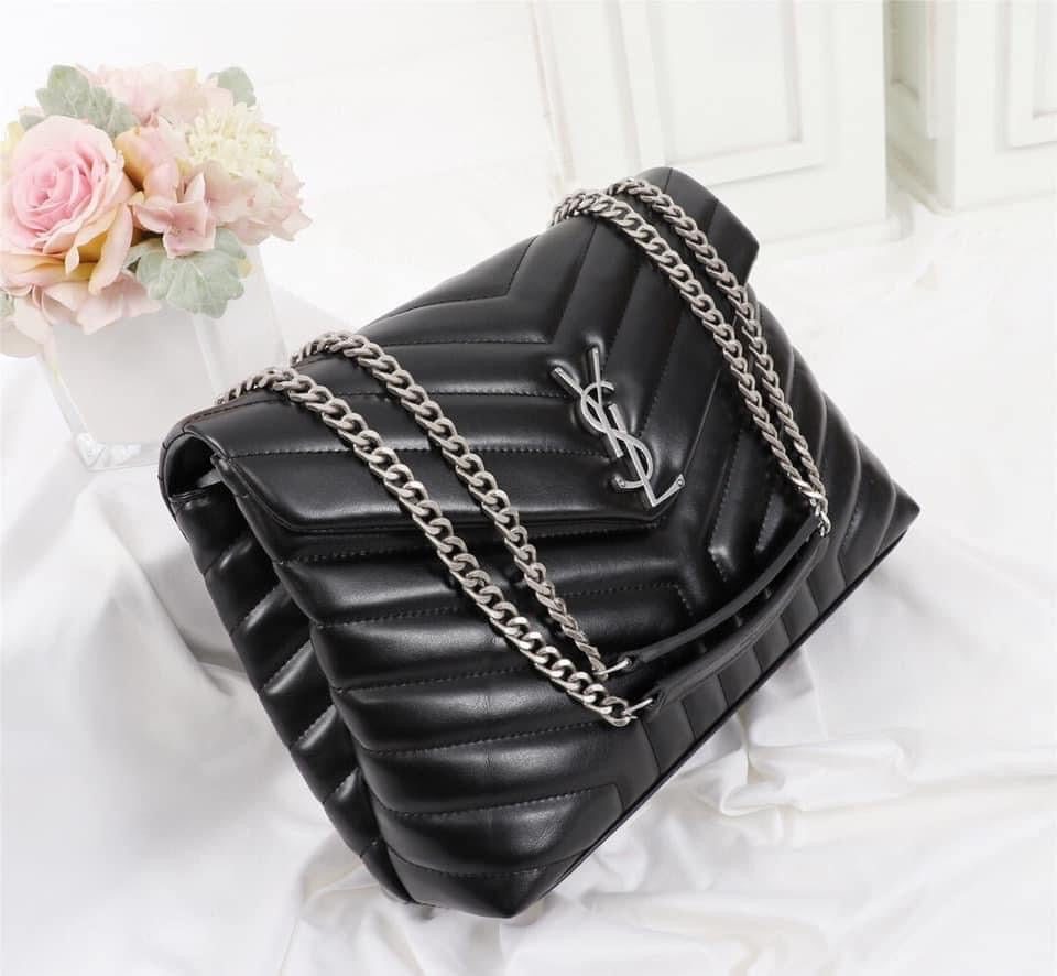 YSL College Medium Quilted Leather Bag