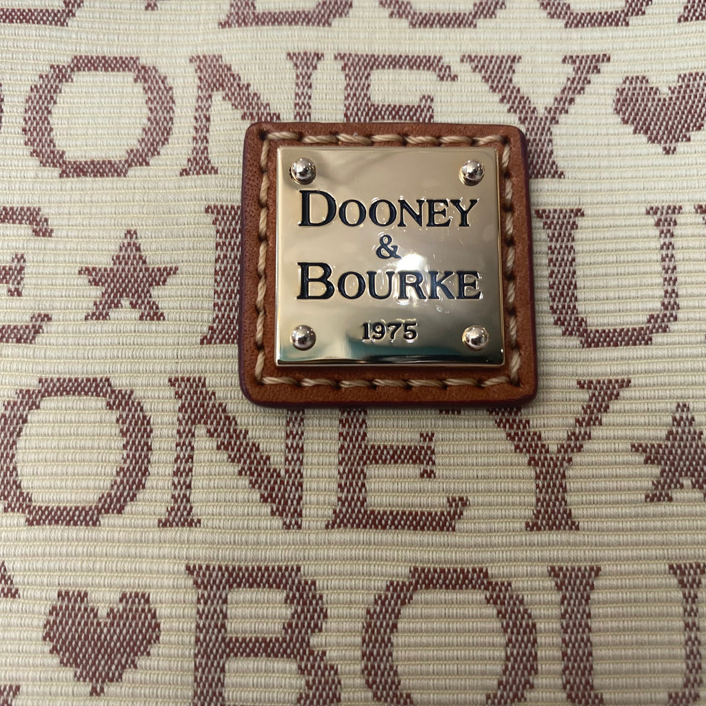 DOONEY & BOURKE Large Tote Cream and Lavender NWOT