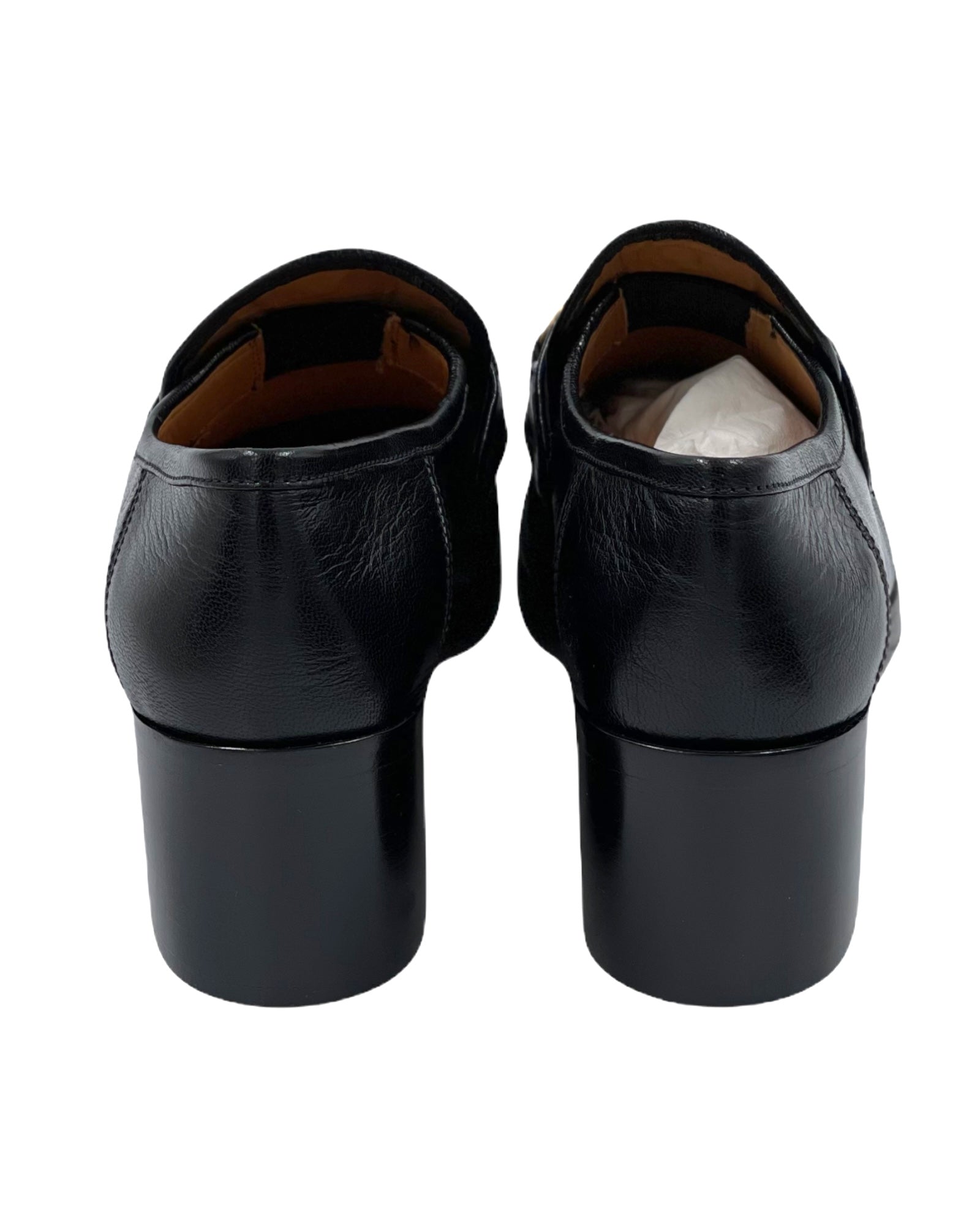 Gucci Union Jack Horsebit Loafer Heels 37.5