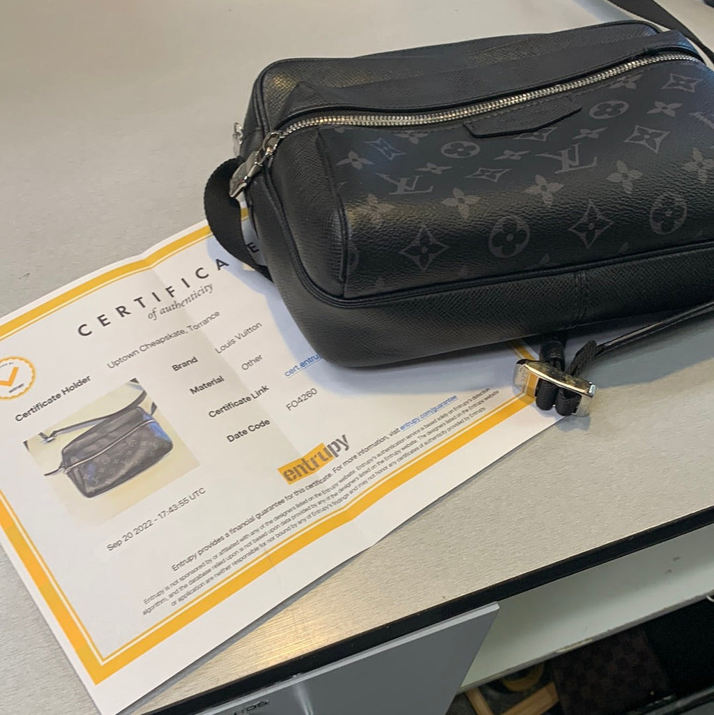 Louis Vuitton Monogram Eclipse Taiga Messenger Bag