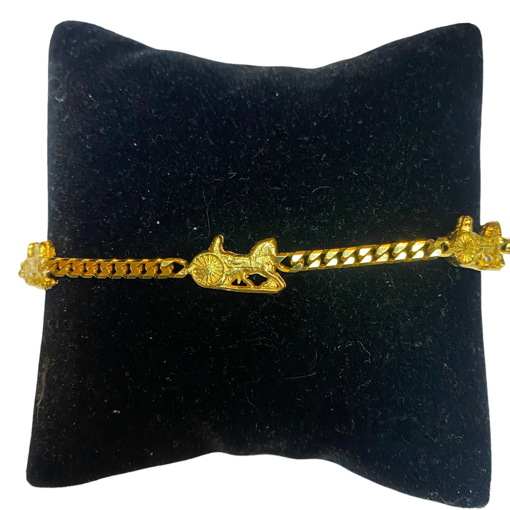 Celine vintage chain bracelet signature - 1990s
