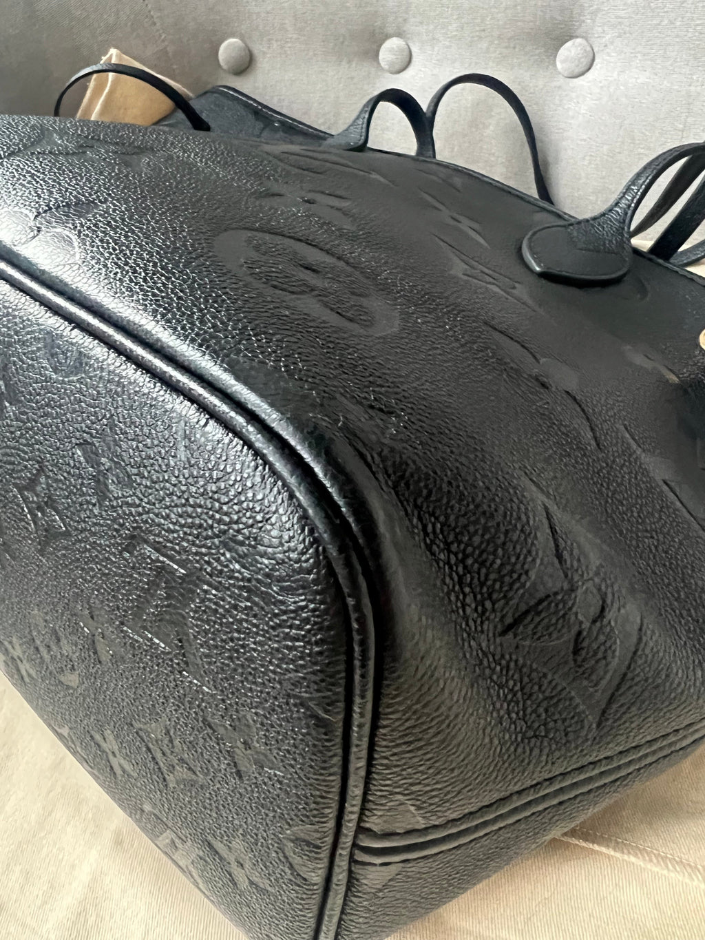 Louis Vuitton Neverfull MM Black Empreinte (RRP £1,940)