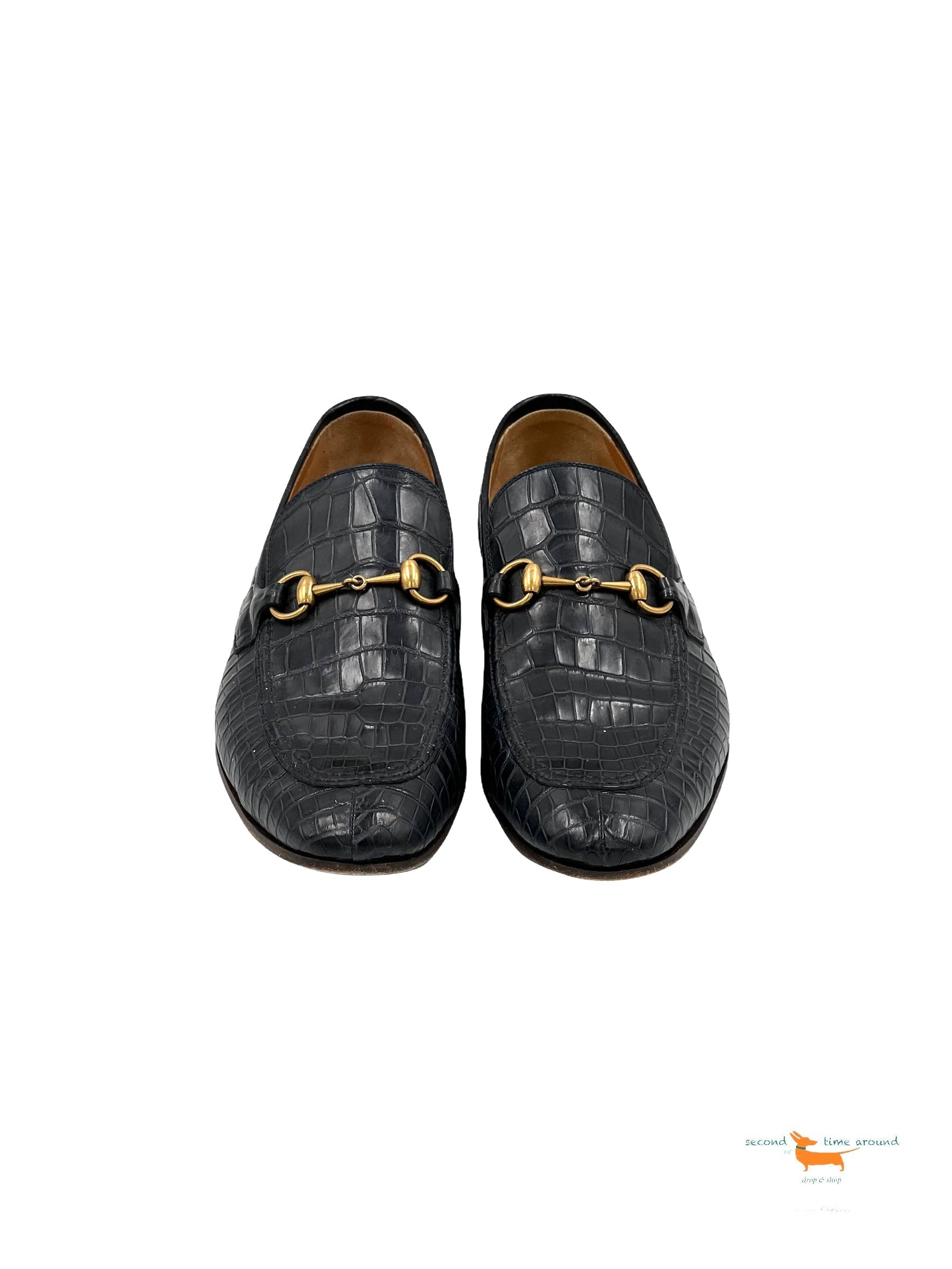 Gucci Jordaan Crocodile Loafer