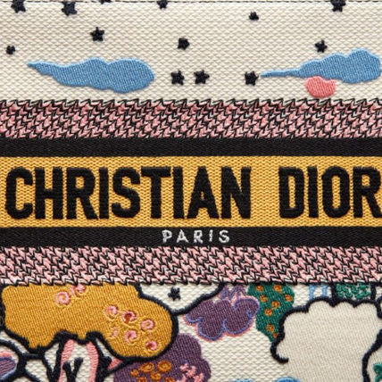 Dior Off White Latte Ciel de RÃƒÆ’Ã‚Âªve Embroidery Small Book Tote Bag