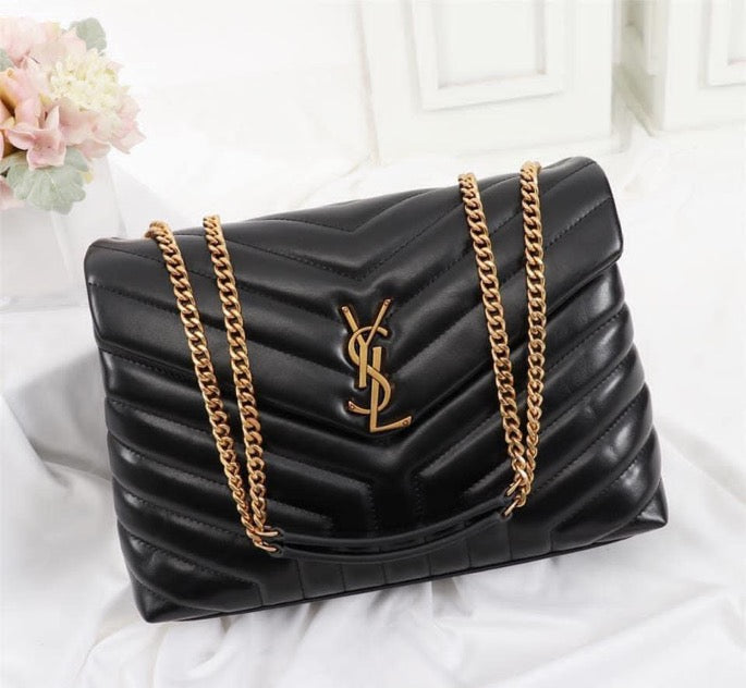 YSL College Medium Quilted Leather Bag