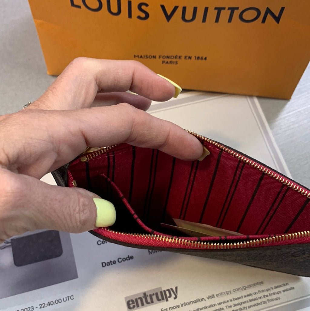 Louis Vuitton Neverfull Pochette Wristlet