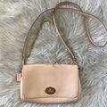 COACH Apricot Leather Turnlock Crossbody/Shoulder Bag