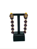 Gucci Goldfarbene Ohrclips mit Kristallen