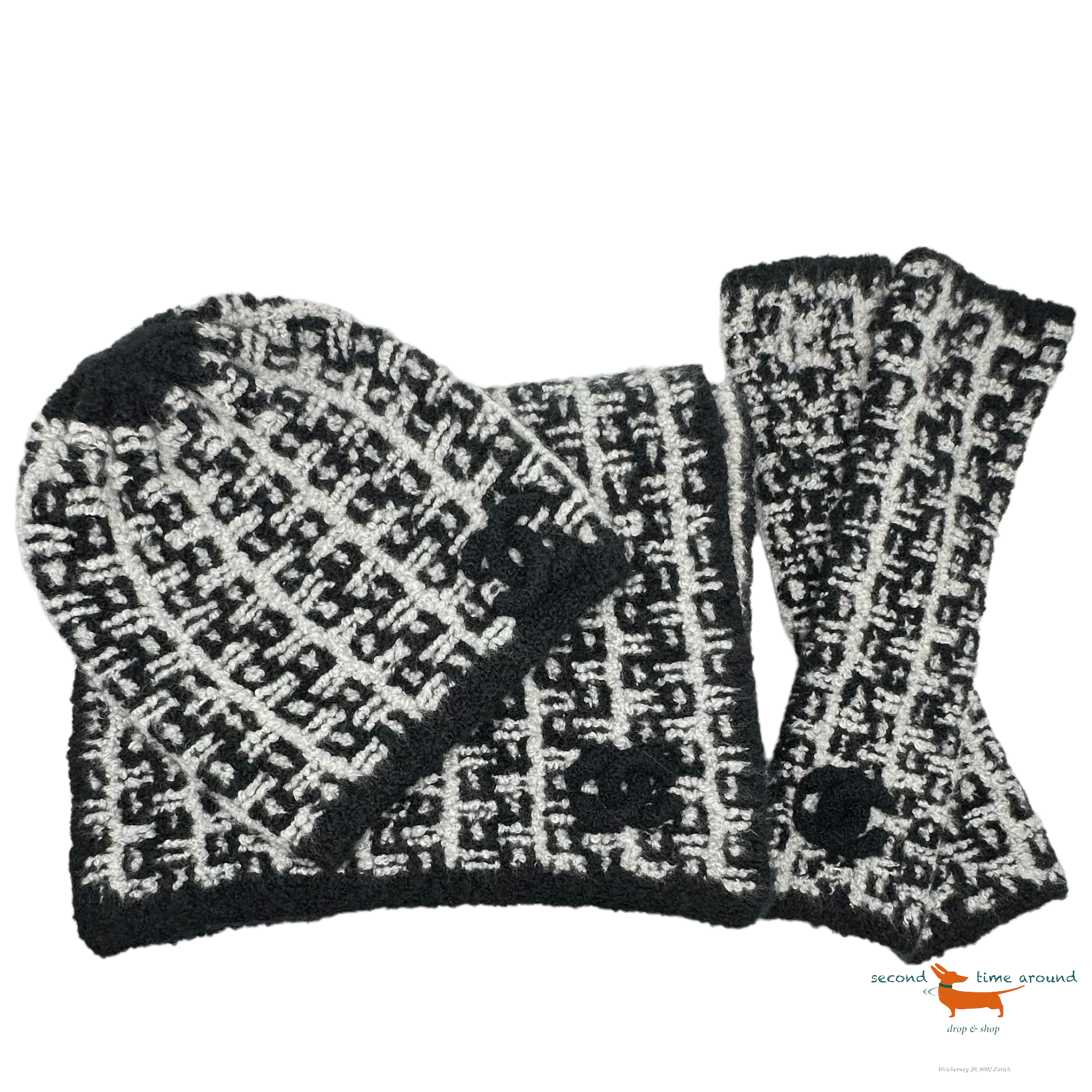 Chanel Scarf, Gloves and Hat