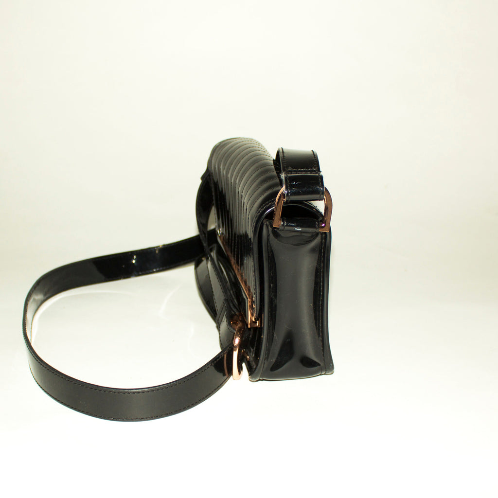 TED BAKER Black Patent Leather Crossbody
