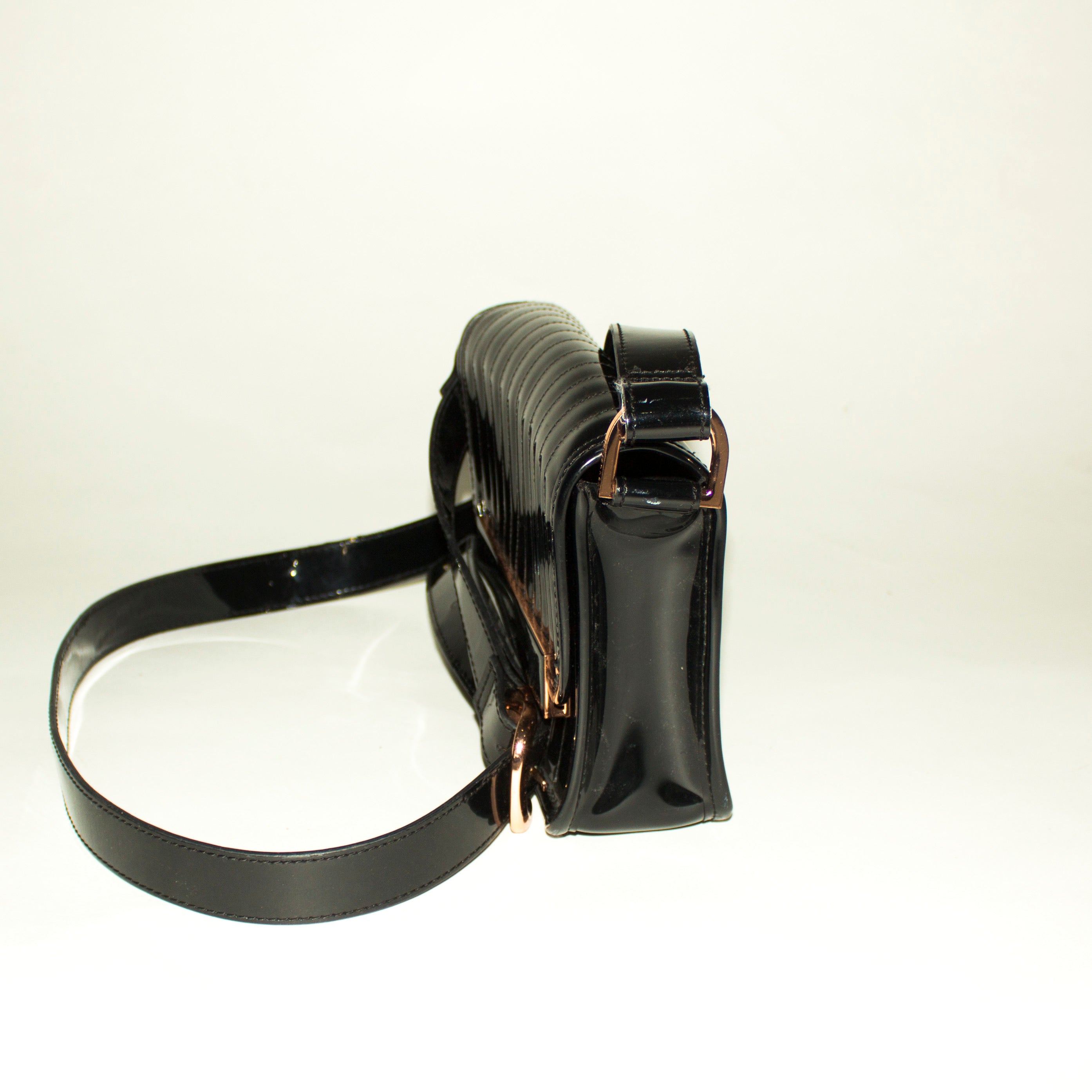 TED BAKER Black Patent Leather Crossbody