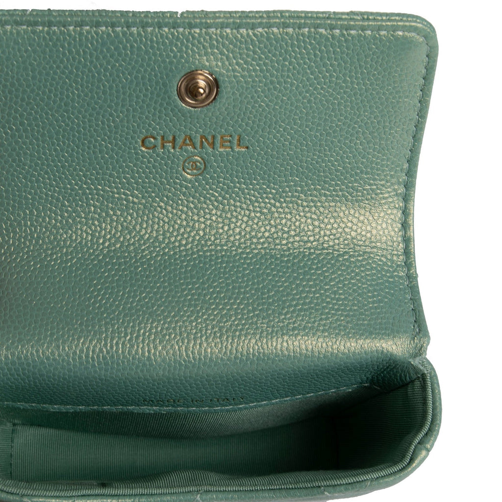 CHANEL 2021 CC Pearl Coin Purse with Chain