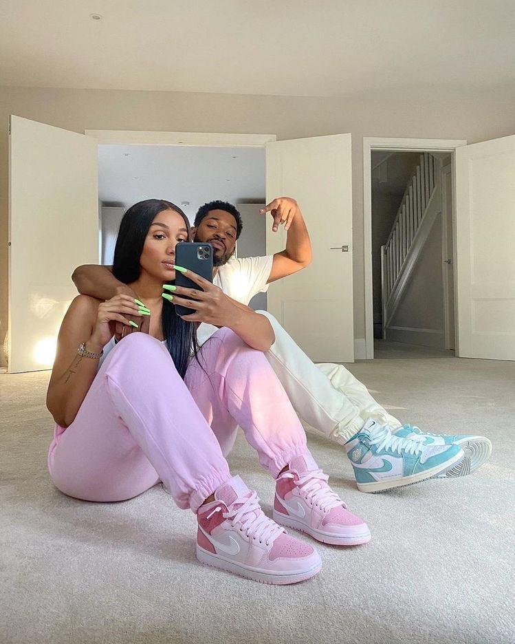 Designer Air Jordan 1 Mid" GLAMIgital Pink High Q