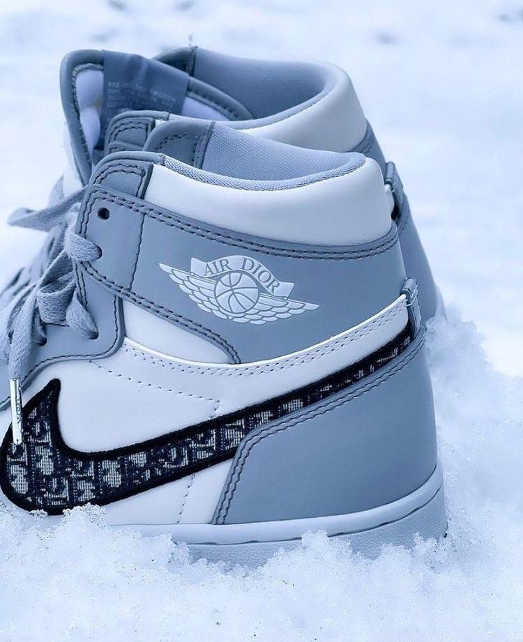 Designer GLAMIor x Air Jordan 1 High OG "Grey"AJ1 High Q