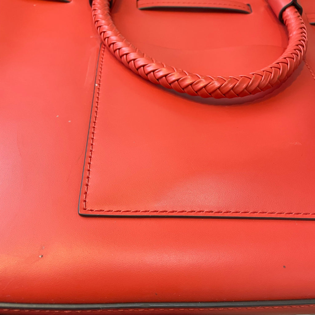 MICHAEL KORS Red/Deep Pink Blakely Medium Leather Bucket Bag & Red Small Blakely Wallet NWOT