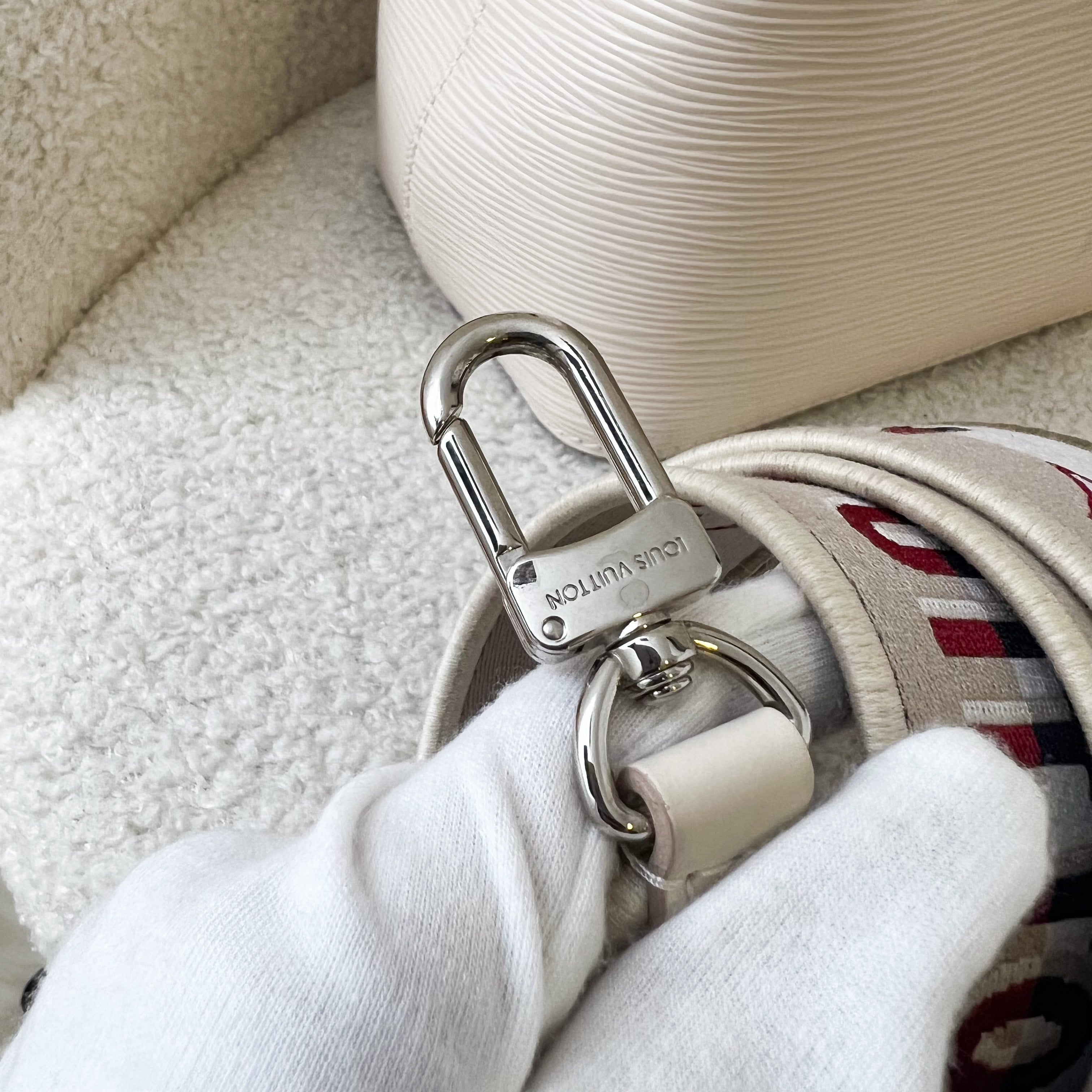 LV Neonoe BB Bucket Bag in Ivory Epi Leather SHW