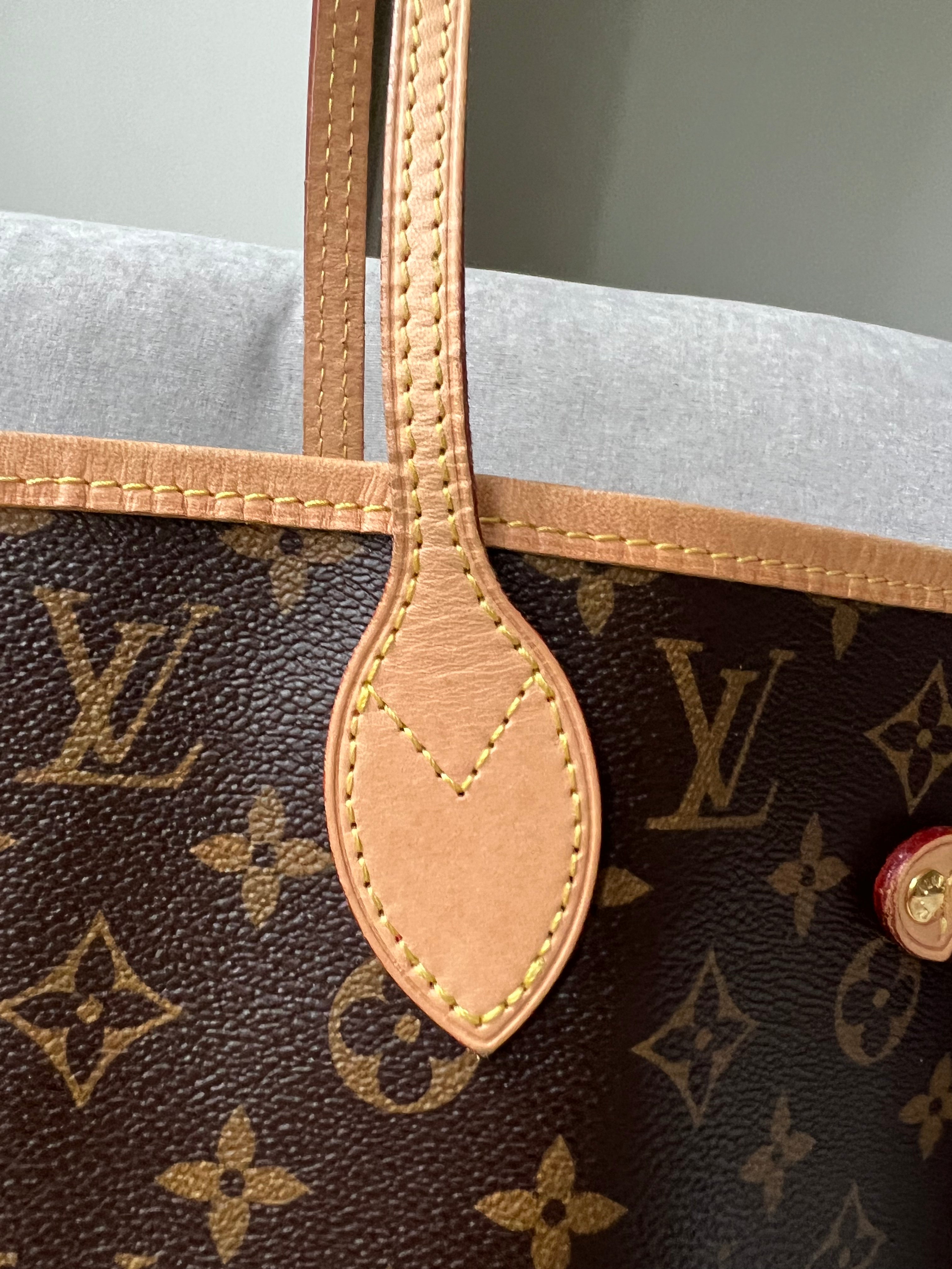 Louis Vuitton Neverfull MM Monogram Red (RRP £1,410)