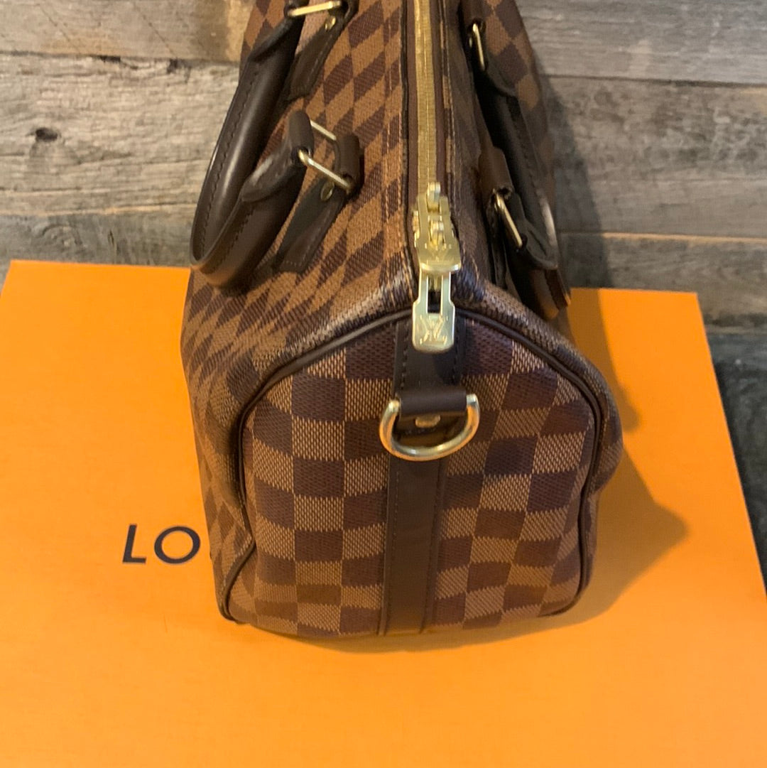 Louis Vuitton Speedy Bandolier 25 Damier Ebene