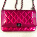 Chanel Patent Leather Boy Flap Small Bag