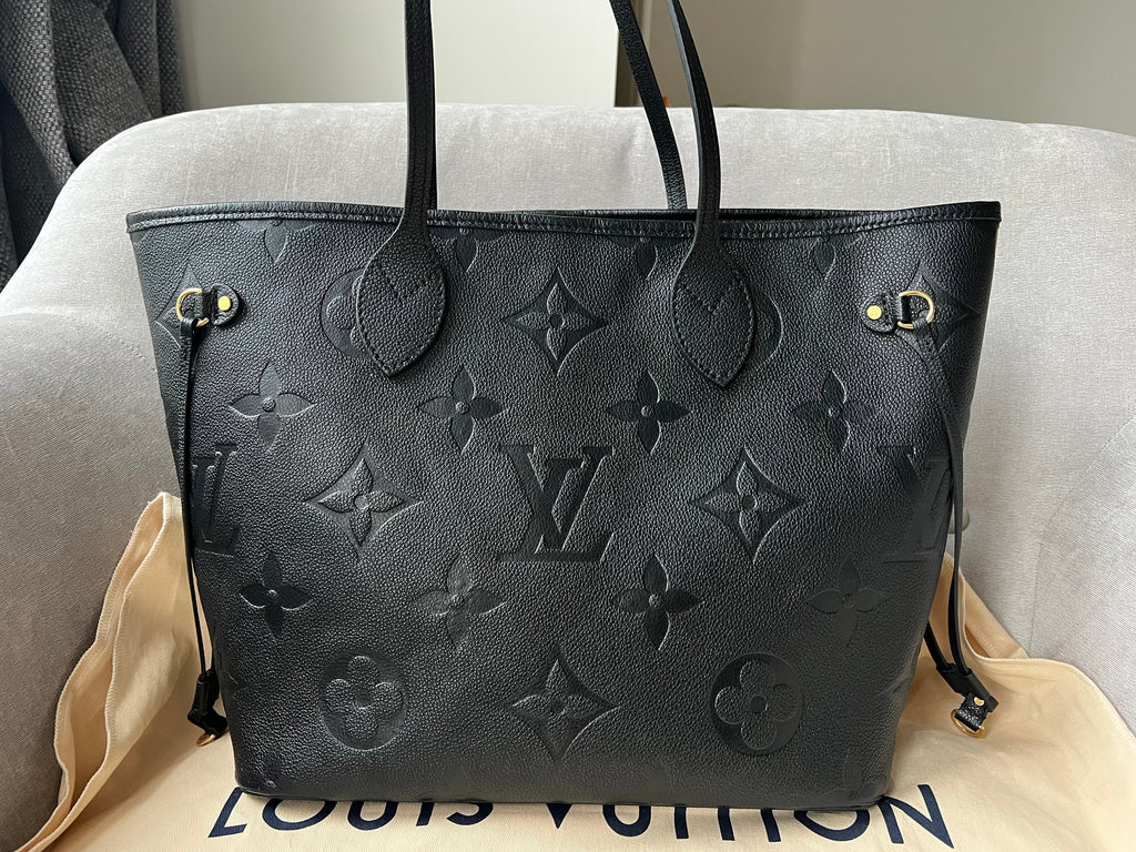 Louis Vuitton Neverfull MM Black Empreinte (RRP £1,940)