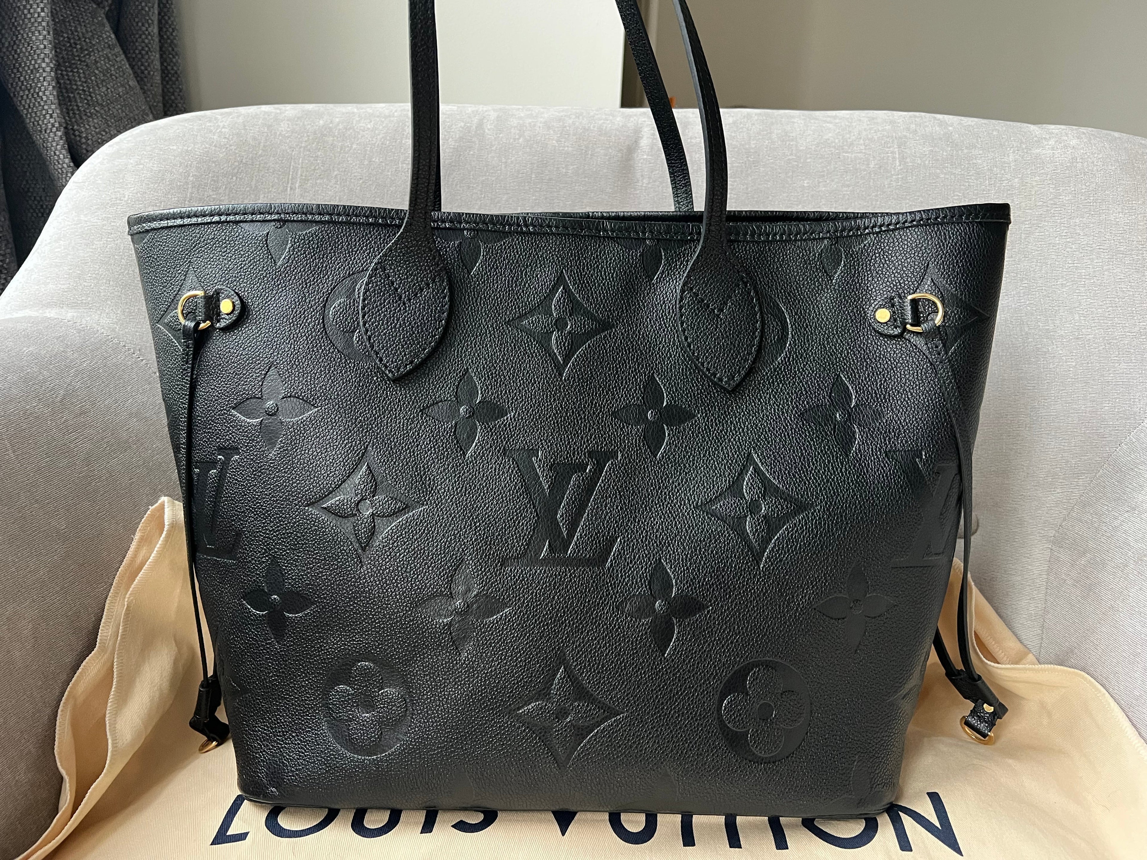 Louis Vuitton Neverfull MM Black Empreinte (RRP £1,940)